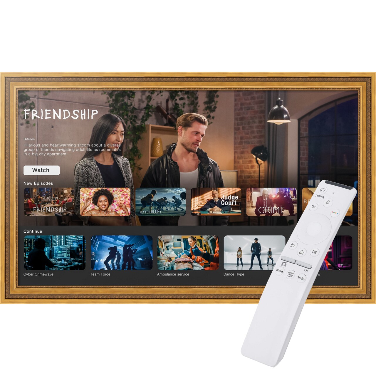 The Samsung Frame TV 65 inch TV Frame, Ornate Frame TV (Fits 2021-2025 Models)